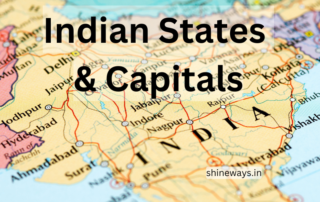 States and Capitals of India
