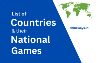Countries and their national games